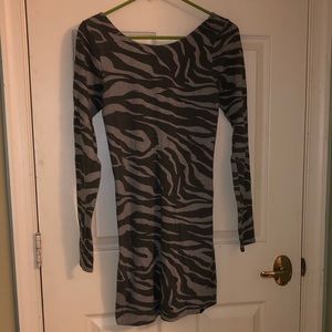 Vans Zebra Print Bodycon Dress